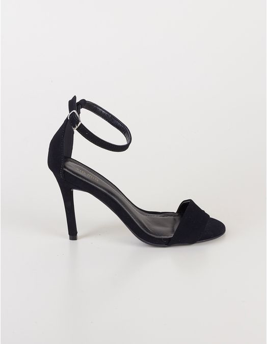 sandalia nobuck salto fino