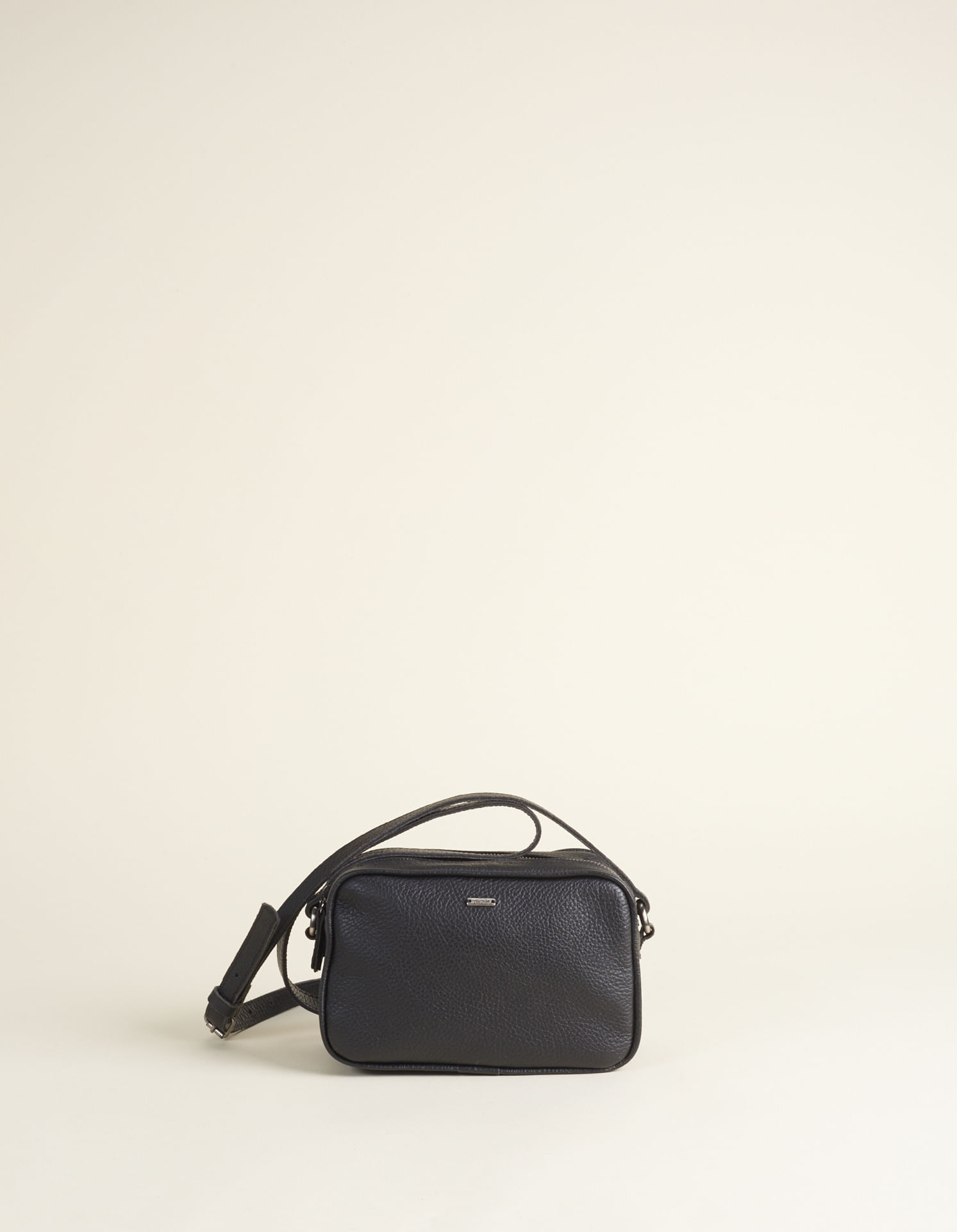 Bolsa Pequena Couro Via Mia - Preto