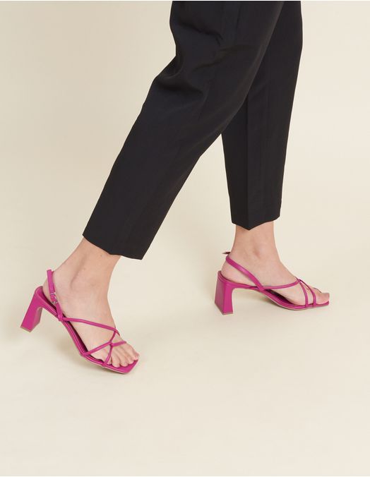 Sandália Alta Soft Tiras Cruzadas - viamia