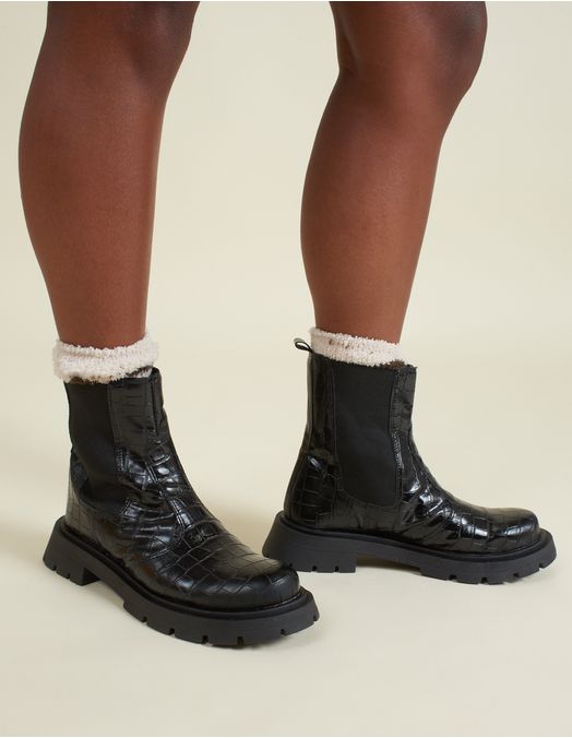 Bota Chelsea Croco - viamia