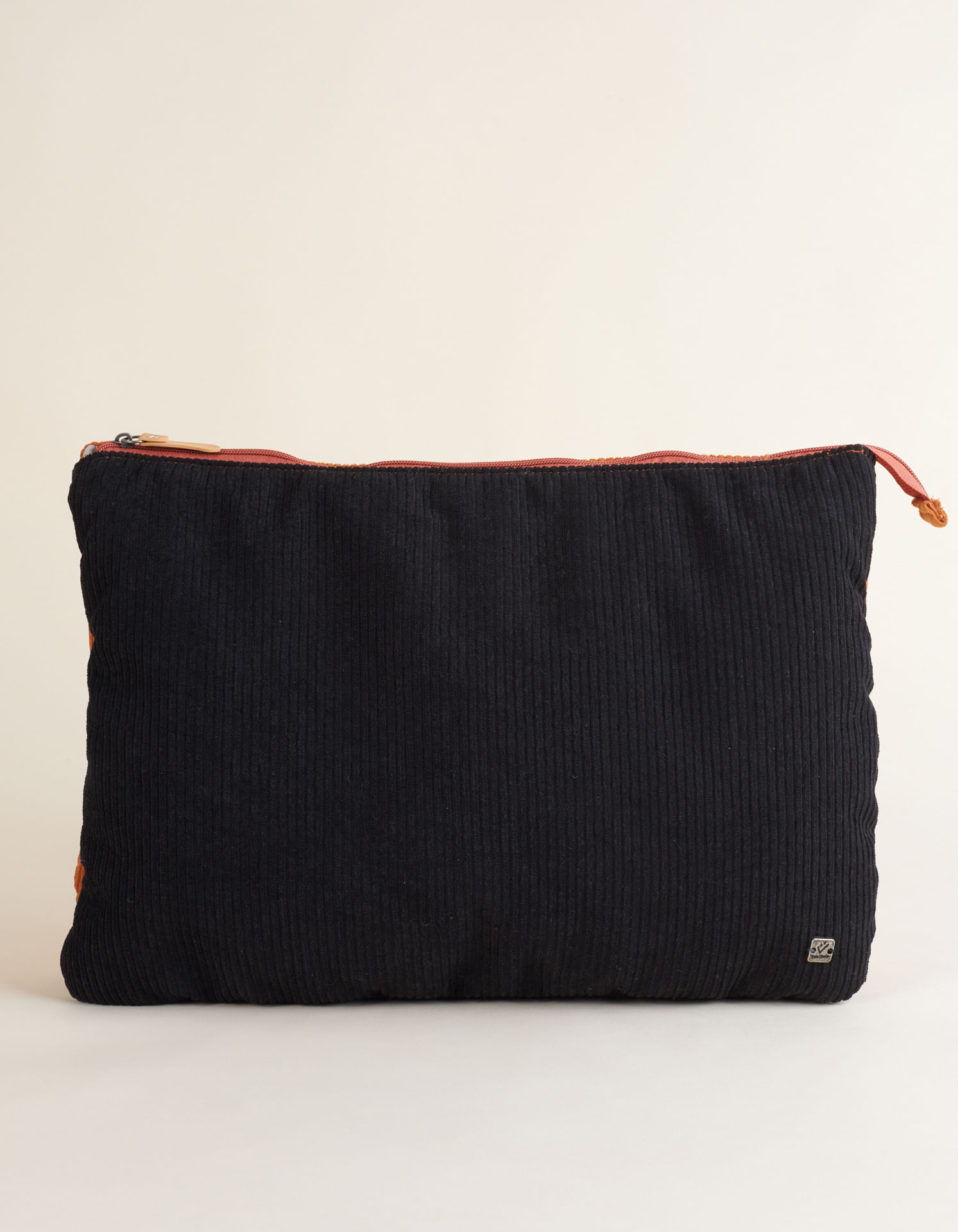 Porta Notebook Veludo - Preto