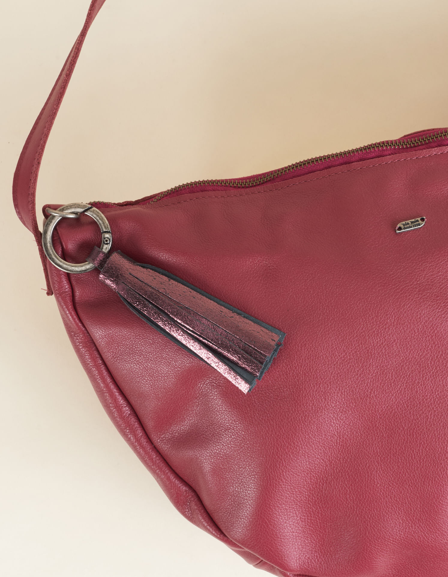 Chaveiro Barbicacho Glitter - Bordo