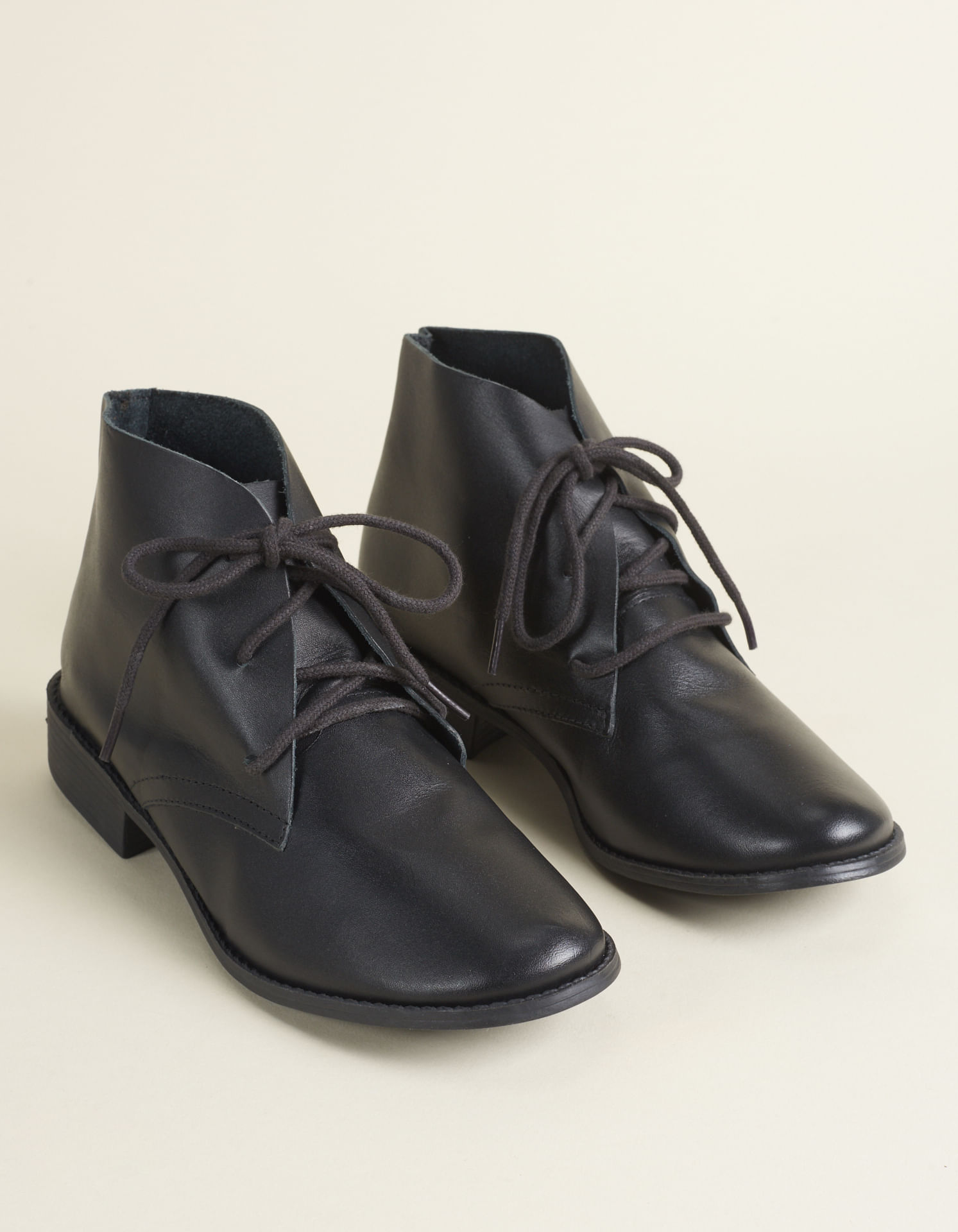 Bota Couro Via Mia - Preto