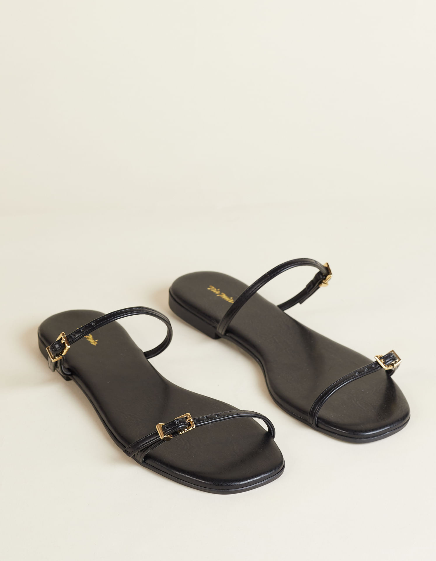 Rasteira Soft Com Fivela - Preto