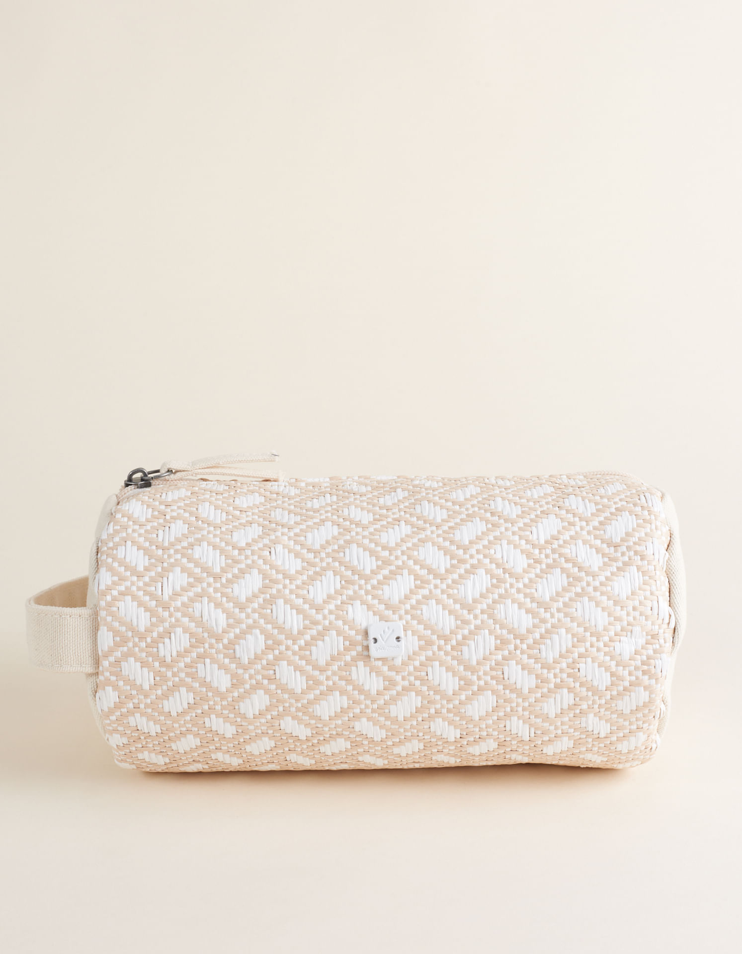 Necessaire Em Ráfia étnica - Off White