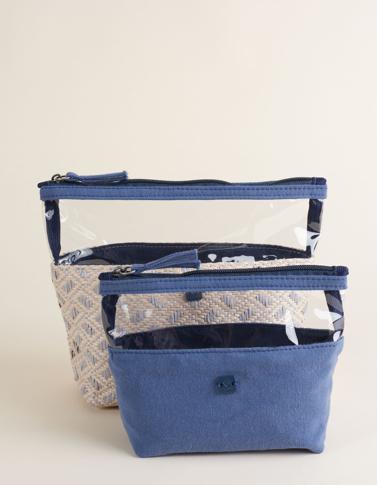 Kit De Necessaires Em Ráfia étnica - Acqua