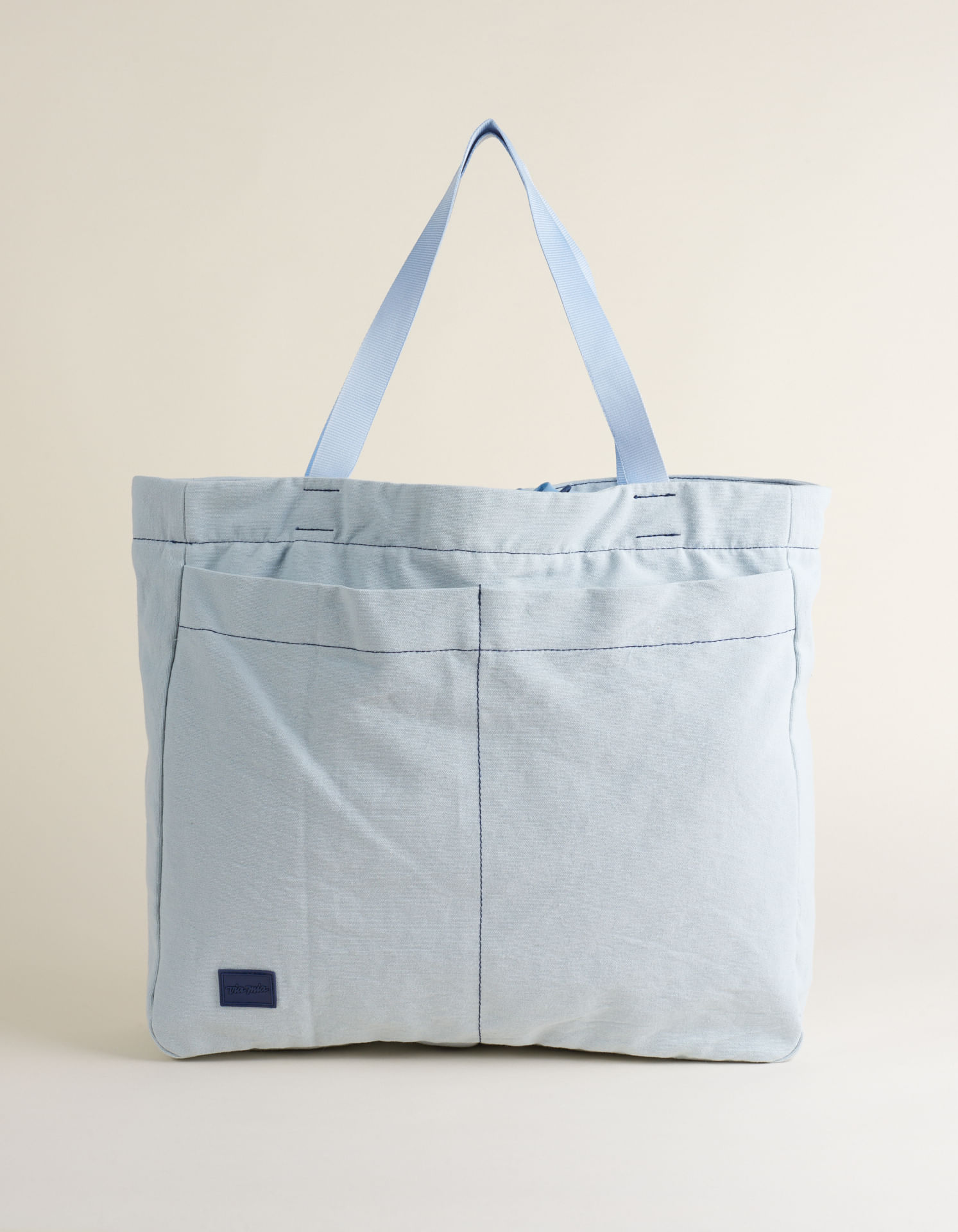 Bolsa Lona Com Bolsos Frontais - Acqua
