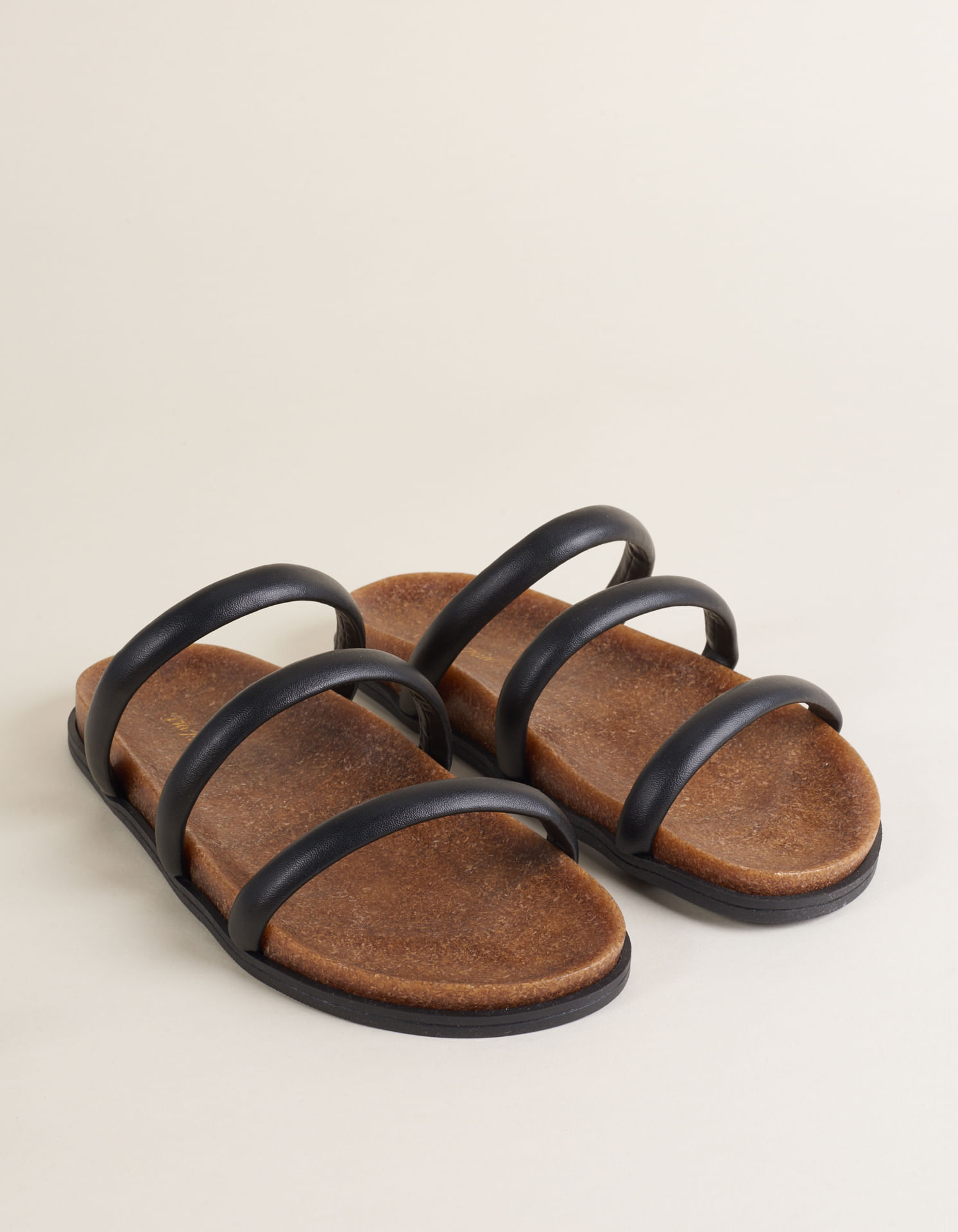 Papete Soft Três Tiras - Preto