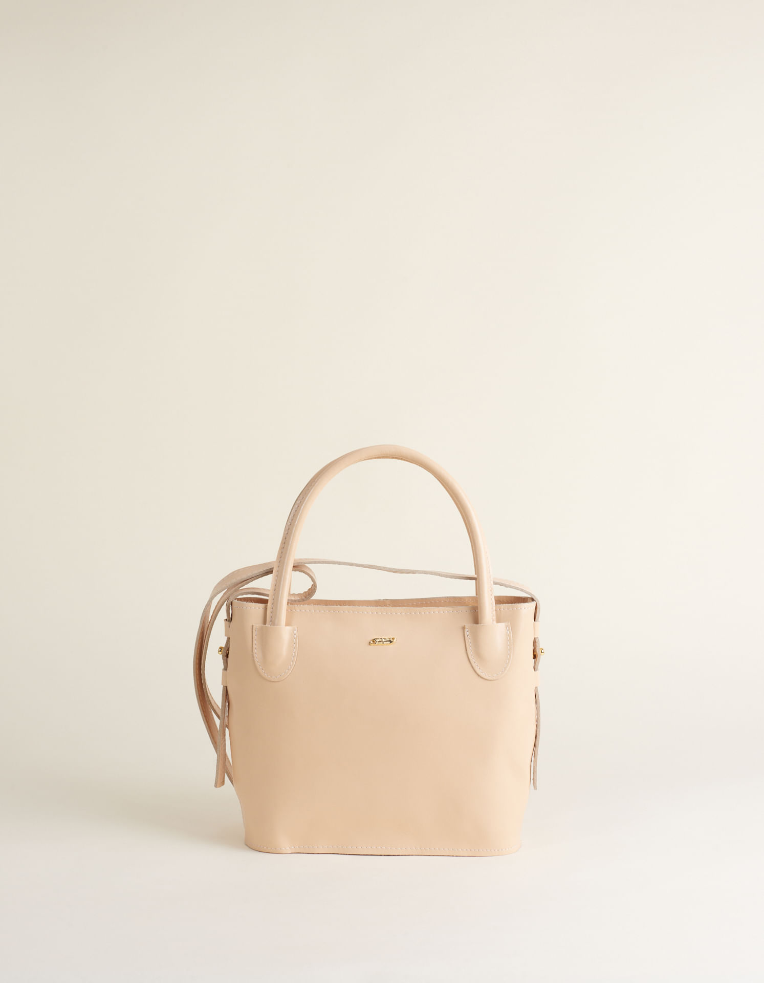 Bolsa Pequena Couro Com Alça Tiracolo - Rose