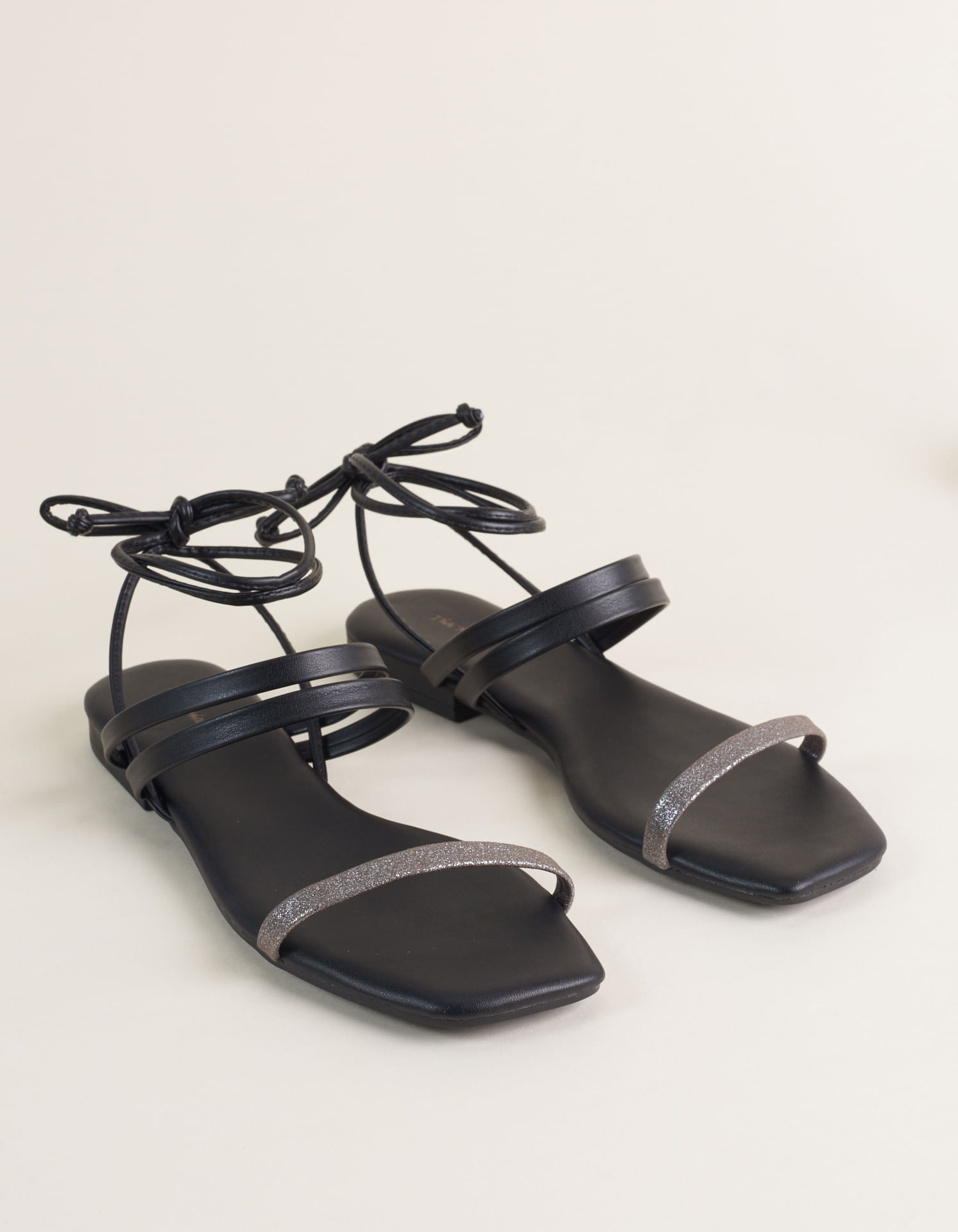 Rasteira Soft Com Amarração - Preto