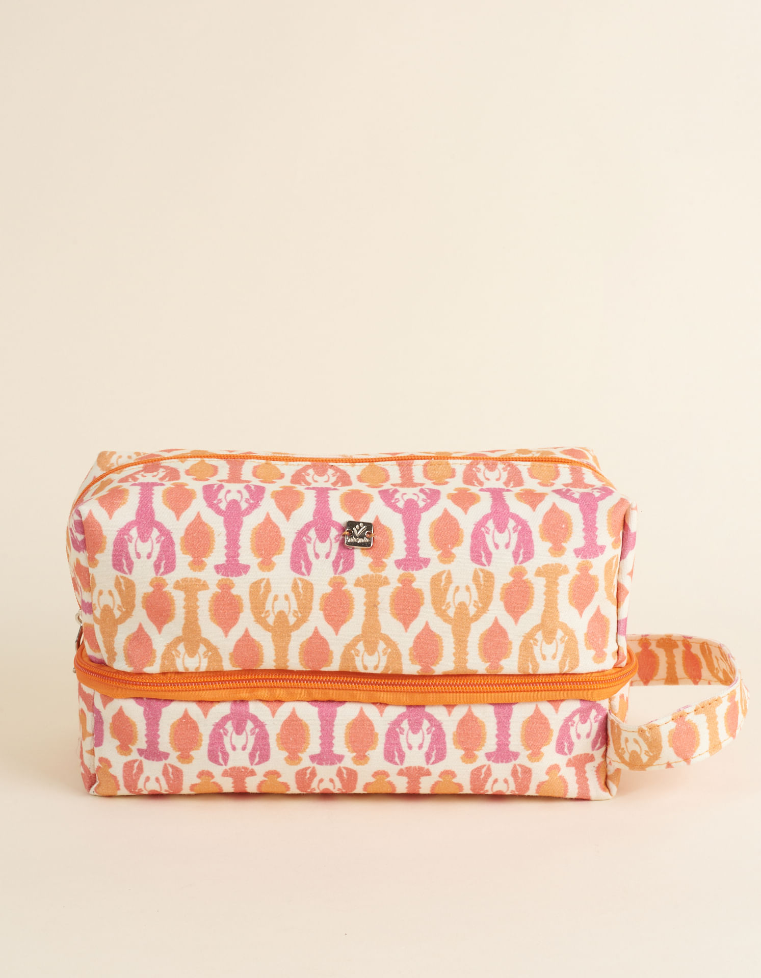 Necessaire Estampa Lagosta Com Alça De Mão - Lagosta