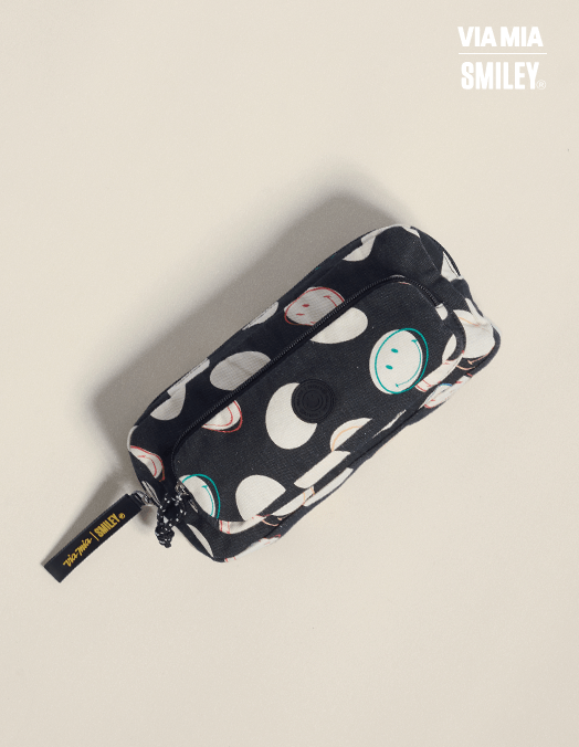 Collab Smiley + Estojo Lona Estampada - Unica