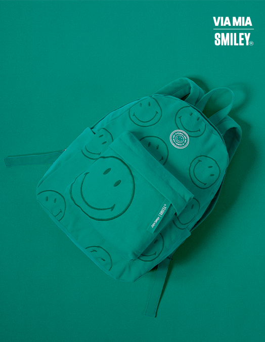Collab Smiley + Mochila Lona Bordada - Verde