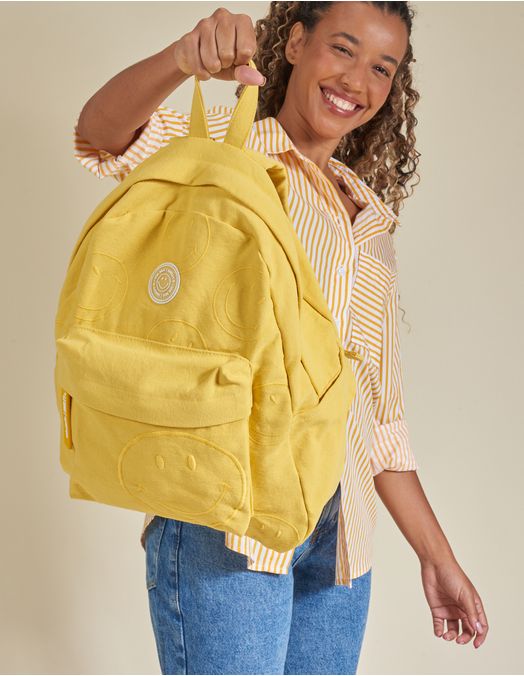 【mia】 Collab Smiley + Mochila Lona Bordada - viamia