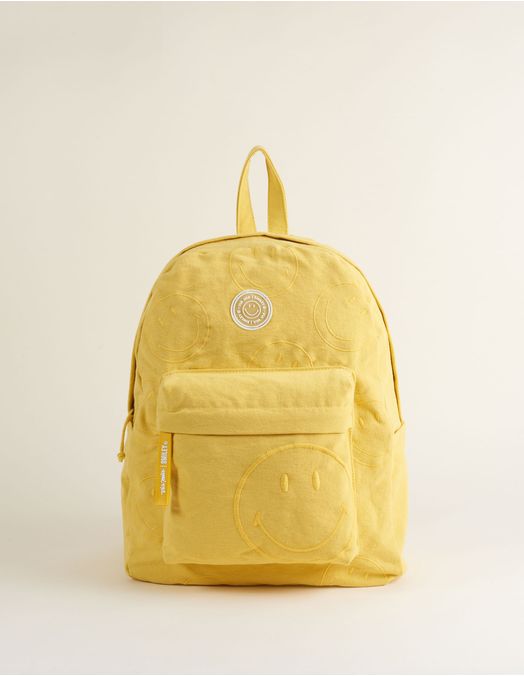 Collab Smiley + Mochila Lona Bordada - viamia