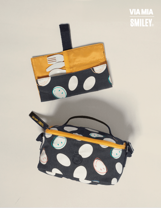 Collab Smiley + Marmiteira Em Lona Estampada - Unica