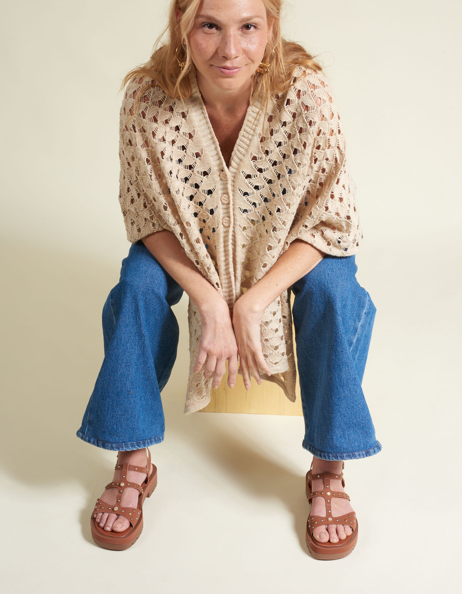 Flatform Soft Tratorada Com Pitanga - Camel