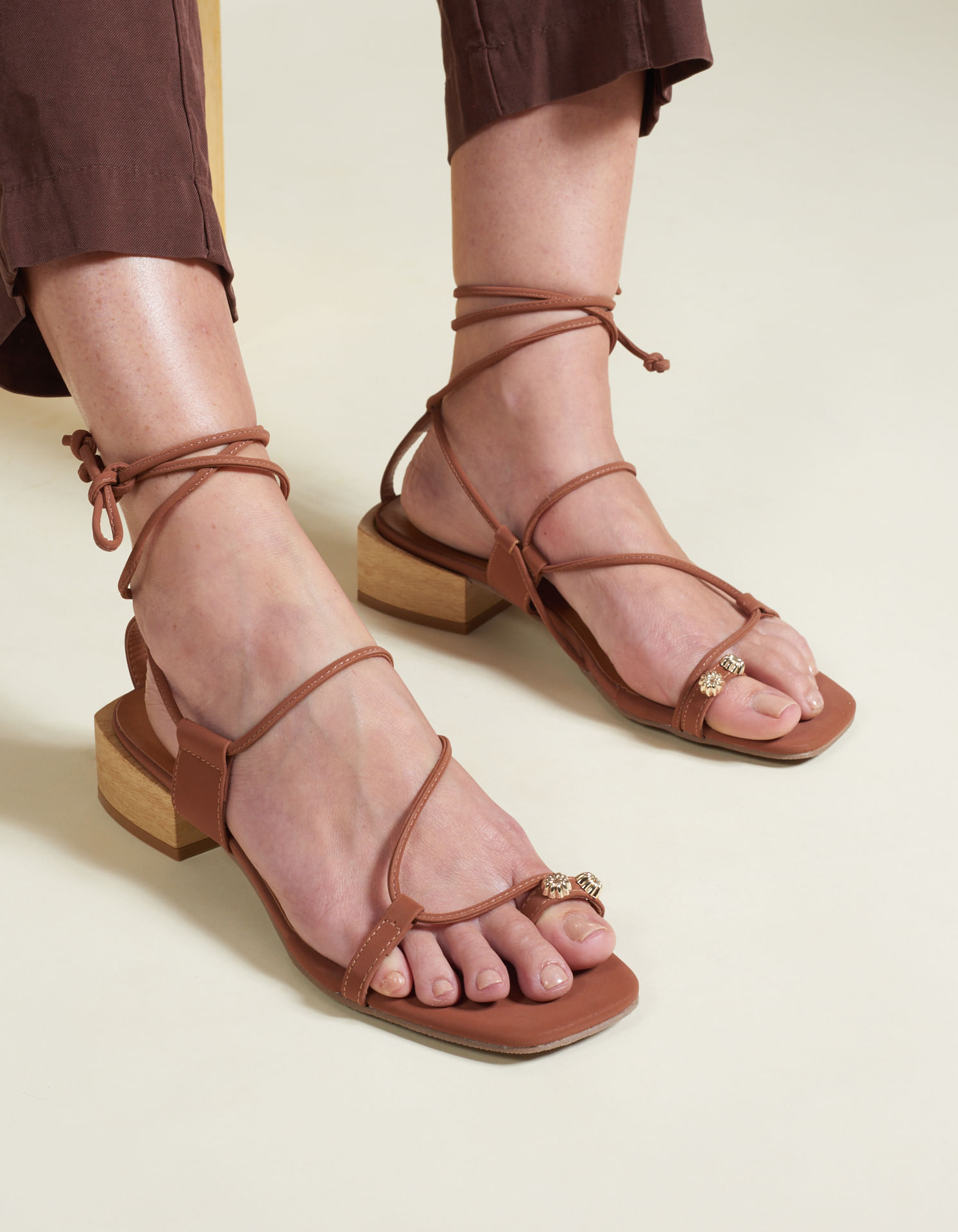 Sandália Soft Pitanga - Camel