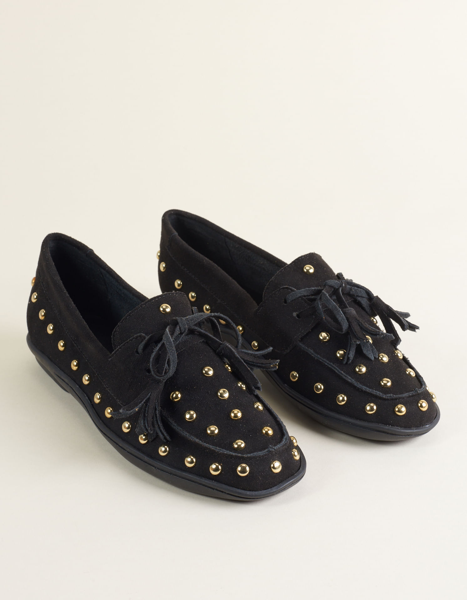 Mocassim Soft Com Tachas - Preto