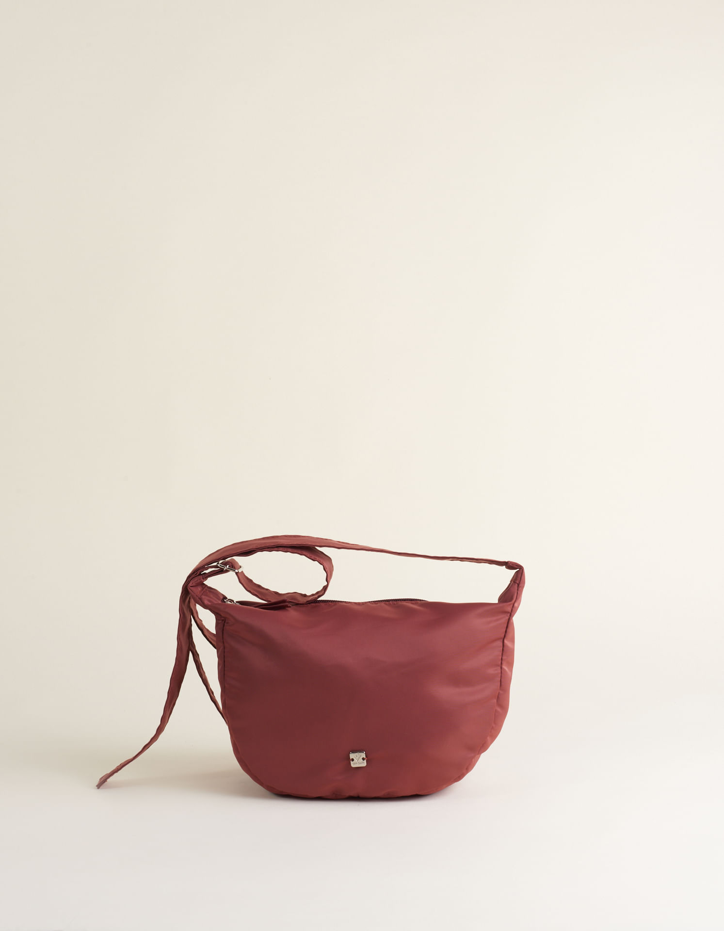 Bolsa Tiracolo Nylon - Cafe