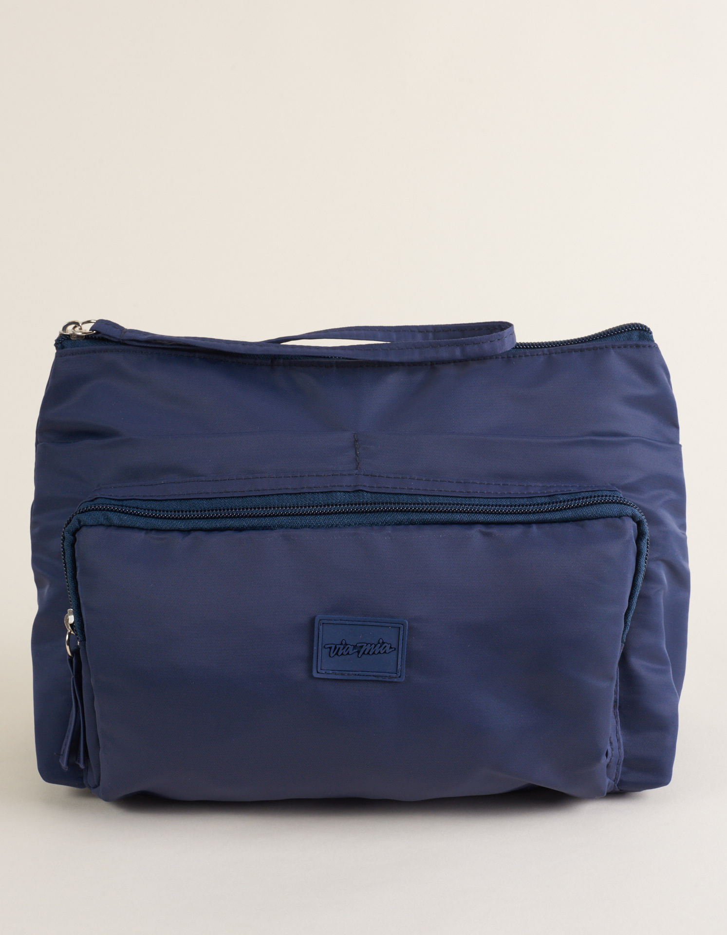 Necessaire Nylon Com Bolsos - Marinho