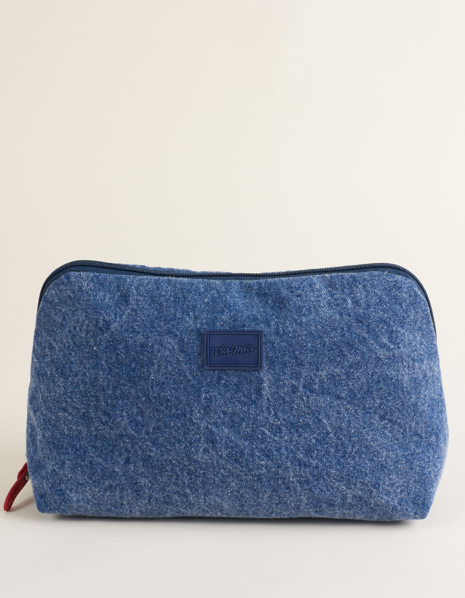 Necessaire Com Divisórias Em Lona De Algodão - Marinho