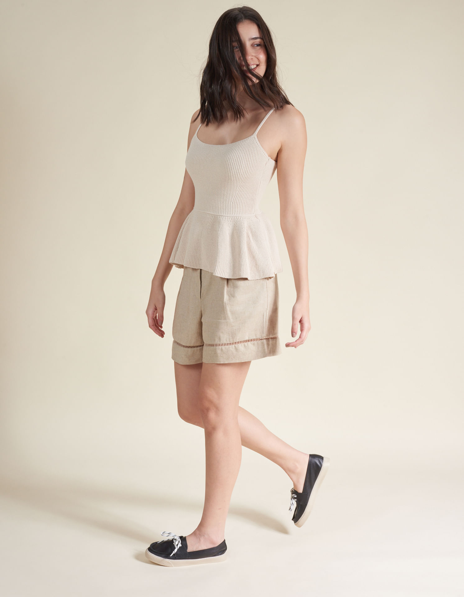 Mocassim Top Sider Via Mia - Preto